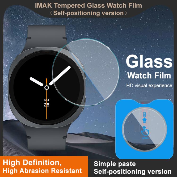 For Samsung Watch8 44mm LTE/BT imak Tempered Glass Watch Film, Self-positioning Version - free shipping - PMC TechLife - Order now!