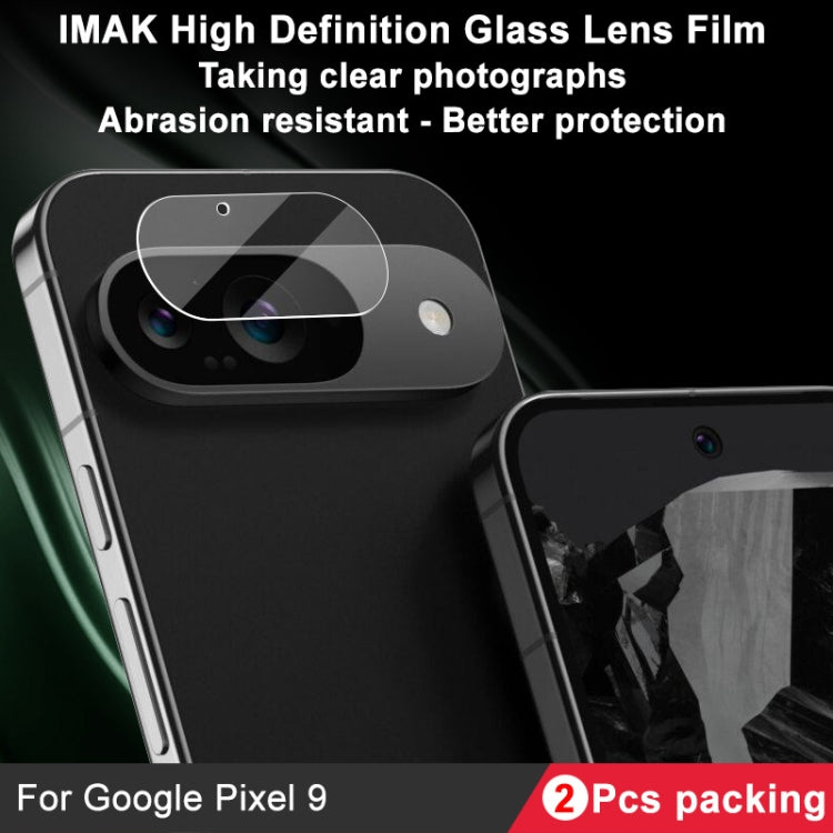 For Google Pixel 9 2pcs/Set imak HD Glass Lens Film, Scaled Down Version - Other by imak | Online Shopping South Africa | PMC Jewellery | Buy Now Pay Later Mobicred