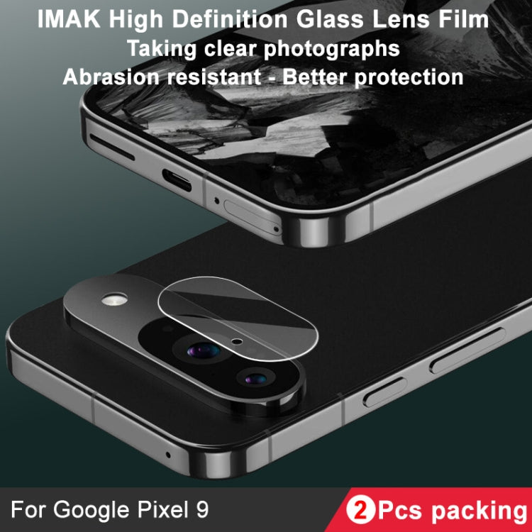 For Google Pixel 9 2pcs/Set imak HD Glass Lens Film, Scaled Down Version - Other by imak | Online Shopping South Africa | PMC Jewellery | Buy Now Pay Later Mobicred