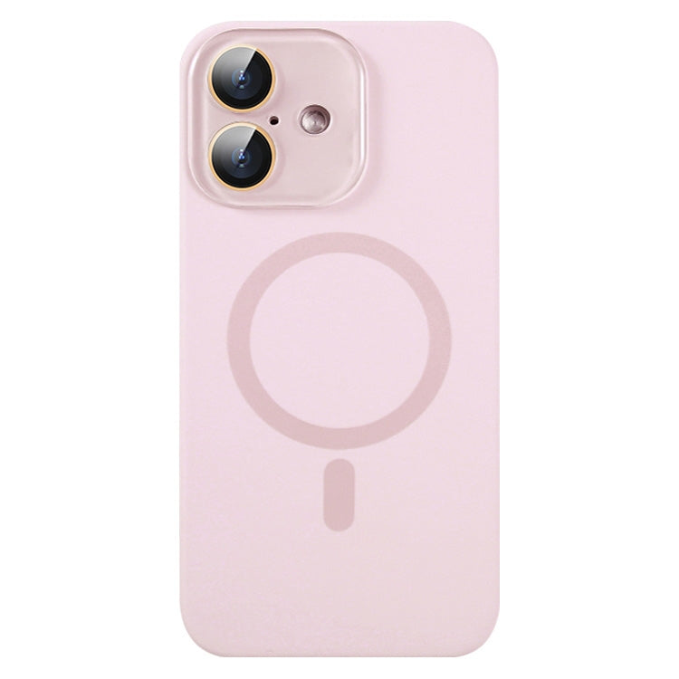 For iPhone 16 Liquid Silicone MagSafe Full Coverage Phone Case with Lens Film(Pink) - iPhone 16 Cases by PMC Jewellery | Online Shopping South Africa | PMC Jewellery | Buy Now Pay Later Mobicred