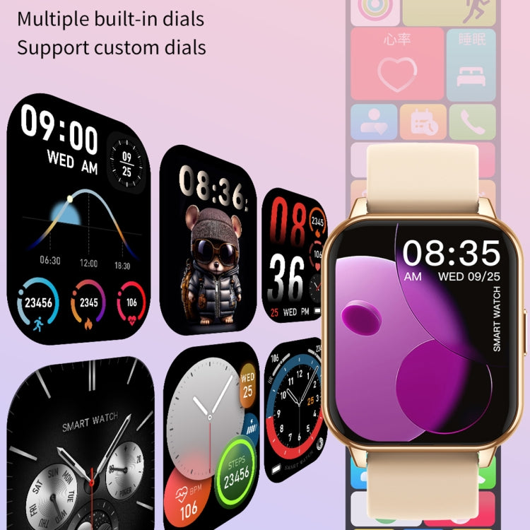 CY12 1.9 inch IPS Screen Smart Watch Supports Voice Calls / Health Monitoring(Gold) - Smart Watches by PMC TechLife | Online Shopping South Africa | PMC TechLife | Buy Now Pay Later Mobicred