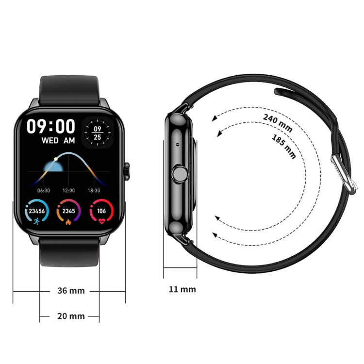 CY13 1.9 inch IPS Square Screen Smart Watch Supports Bluetooth Calls / Health Monitoring(Silver) - Smart Watches by PMC TechLife | Online Shopping South Africa | PMC TechLife | Buy Now Pay Later Mobicred