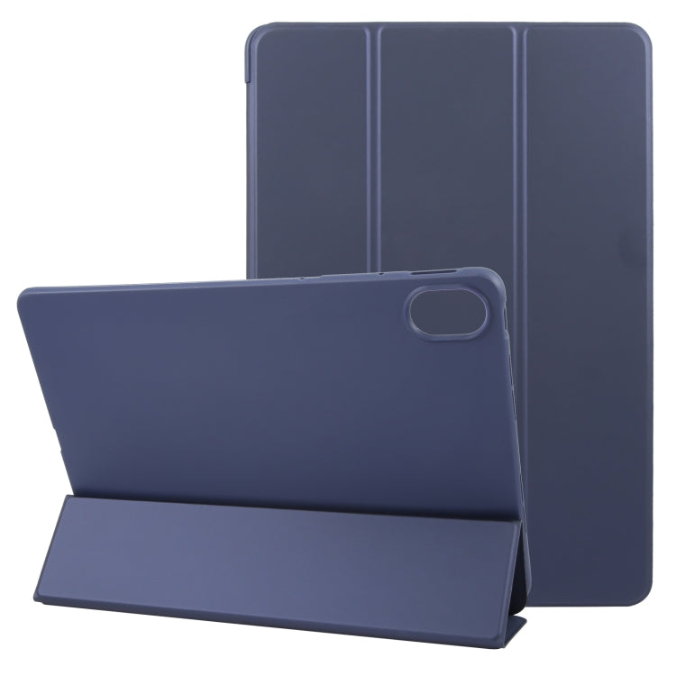 For Huawei MatePad 11.5 S GEBEI 3-folding Holder Shockproof Flip Leather Tablet Case(Dark Blue) - free shipping - PMc TechLife - Order now!