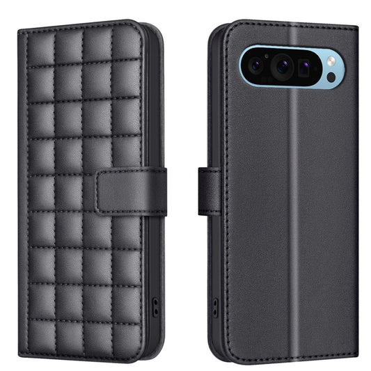 For Google Pixel 9 Square Texture Leather Phone Case(Black) - Google Cases by PMC Jewellery | Online Shopping South Africa | PMC Jewellery | Buy Now Pay Later Mobicred