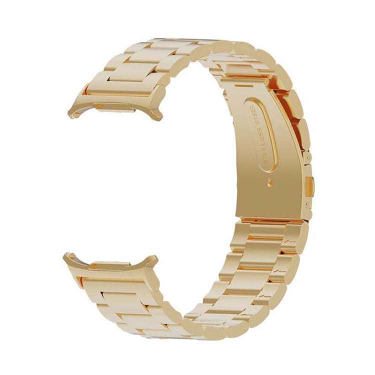 For Samsung Galaxy Watch Ultra 47mm Three Beads Steel Watch Band(Gold) - free shipping - PMC TechLife - Order now!