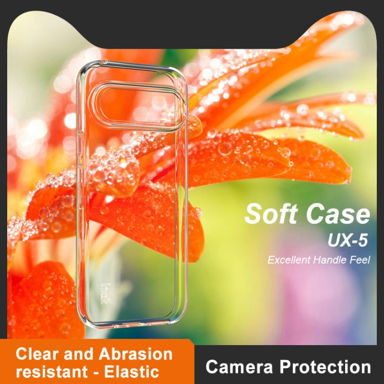 For Google Pixel 9 IMAK UX-5 Series Transparent Shockproof TPU Protective Phone Case(Transparent) - Google Cases by imak | Online Shopping South Africa | PMC Jewellery | Buy Now Pay Later Mobicred