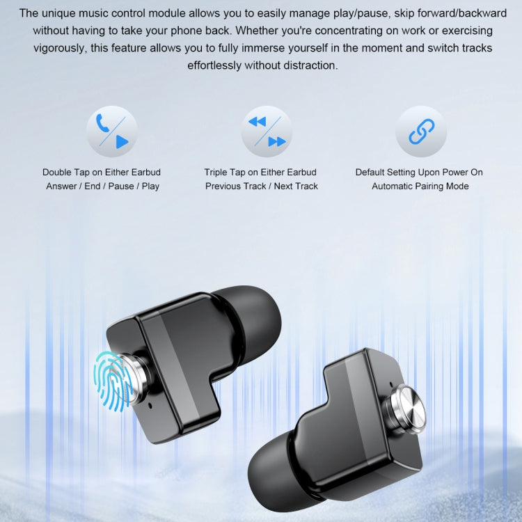 GT95 1.53 inch IPS Screen 2 in 1 Bluetooth Earphone Smart Watch(Silver) - Smart Watches by PMC TechLife | Online Shopping South Africa | PMC TechLife | Buy Now Pay Later Mobicred