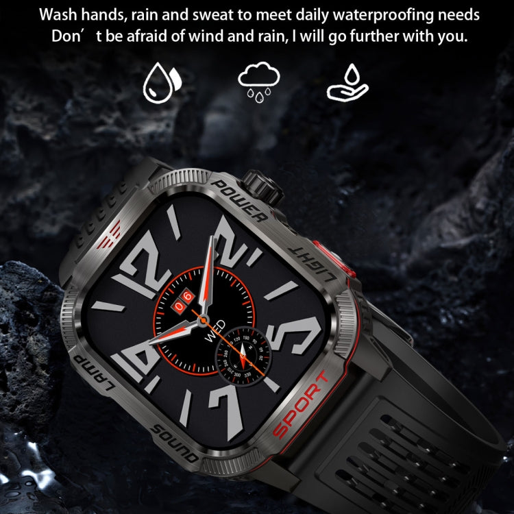 HT29 2.01 inch IPS Screen Triple Proof Smart Watch with Banknote Detector Light(Black) - Smart Watches by PMC Jewellery | Online Shopping South Africa | PMC Jewellery | Buy Now Pay Later Mobicred