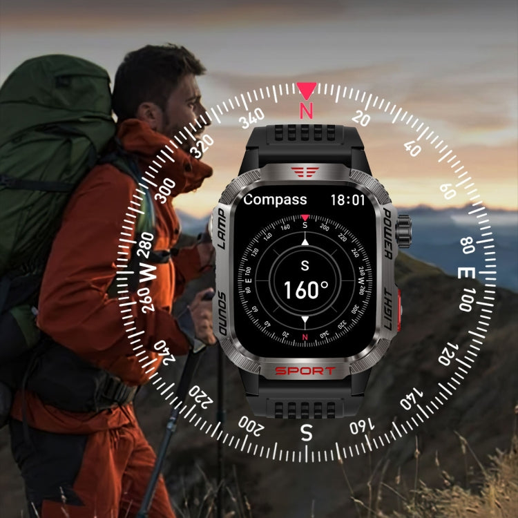 HT29 2.01 inch IPS Screen Triple Proof Smart Watch with Banknote Detector Light(Black) - Smart Watches by PMC TechLife | Online Shopping South Africa | PMC TechLife | Buy Now Pay Later Mobicred