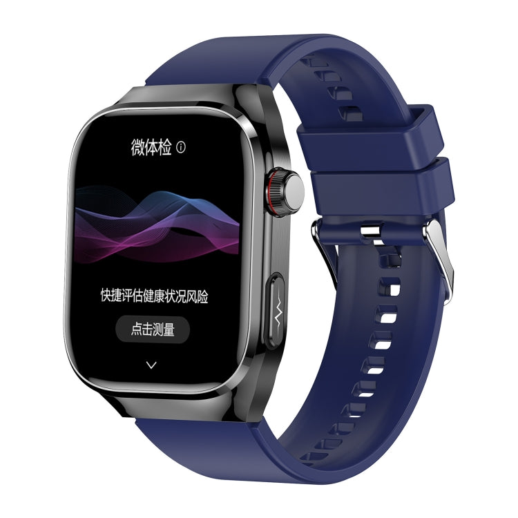 TK16 2.04 inch LCD Screen Silicone Strap Smart Watch Supports Health Monitoring(Blue) - Smart Watches by PMC TechLife | Online Shopping South Africa | PMC TechLife | Buy Now Pay Later Mobicred