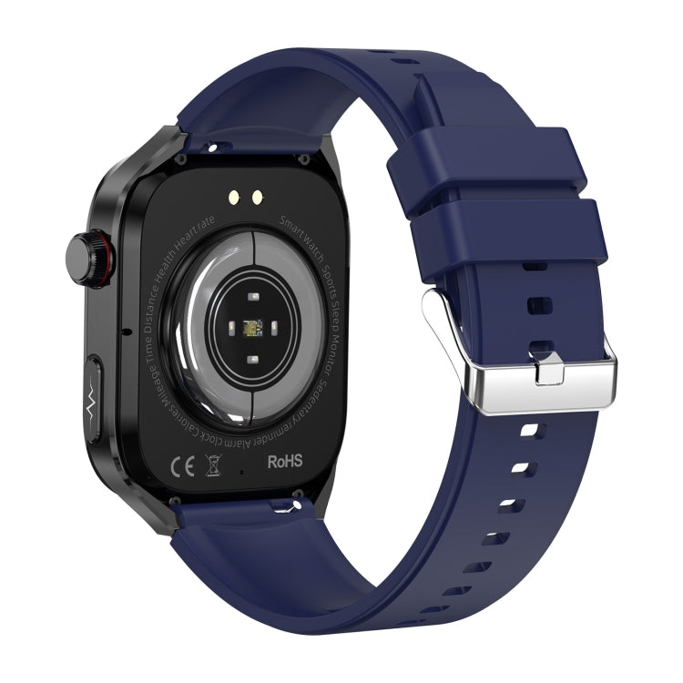 TK16 2.04 inch LCD Screen Silicone Strap Smart Watch Supports Health Monitoring(Blue) - Smart Watches by PMC TechLife | Online Shopping South Africa | PMC TechLife | Buy Now Pay Later Mobicred