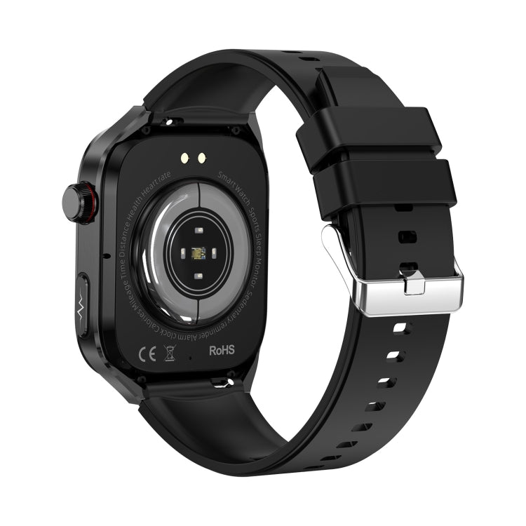 TK16 2.04 inch LCD Screen Silicone Strap Smart Watch Supports Health Monitoring(Black) - free shipping - PMC TechLife - Order now!