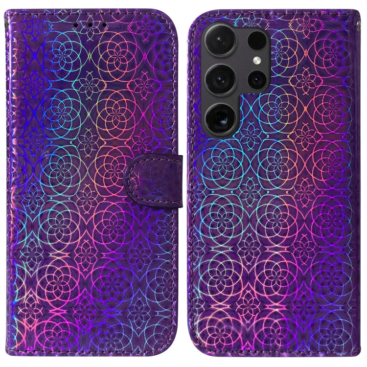 For Samsung Galaxy S25 Ultra 5G Colorful Magnetic Buckle Leather Phone Case(Purple) - Galaxy S25 Ultra 5G Cases by PMC Jewellery | Online Shopping South Africa | PMC Jewellery | Buy Now Pay Later Mobicred