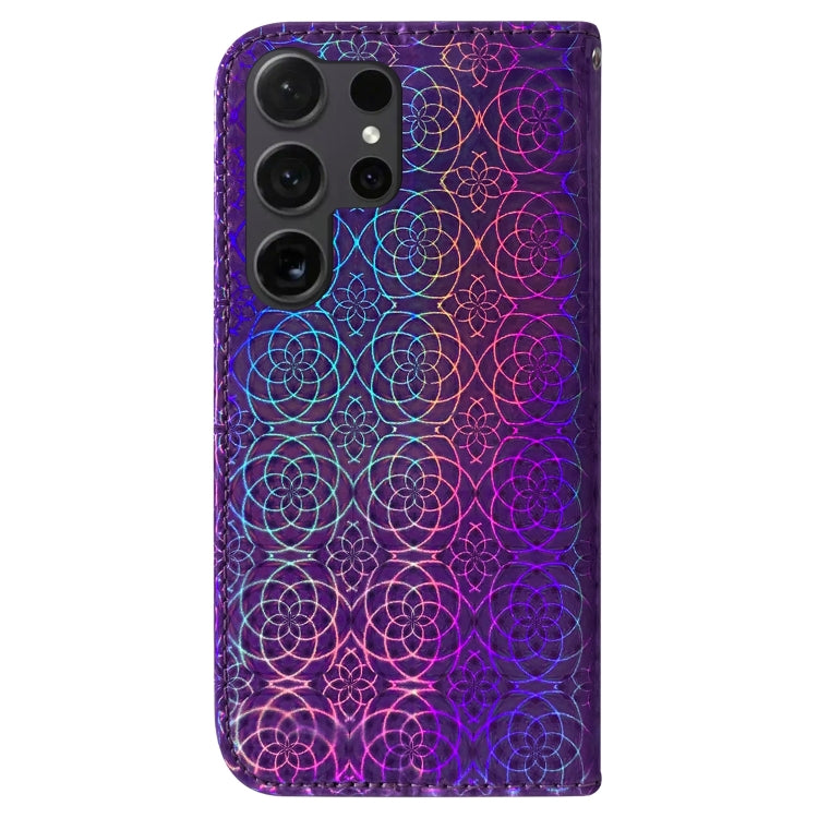 For Samsung Galaxy S25 Ultra 5G Colorful Magnetic Buckle Leather Phone Case(Purple) - Galaxy S25 Ultra 5G Cases by PMC Jewellery | Online Shopping South Africa | PMC Jewellery | Buy Now Pay Later Mobicred