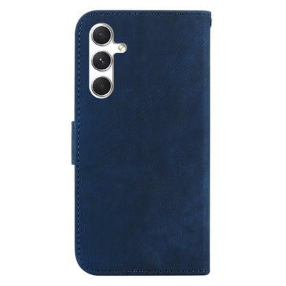 For Samsung Galaxy S25 5G Little Tiger Embossed Leather Phone Case(Dark Blue) - Galaxy S25 5G Cases by PMC Jewellery | Online Shopping South Africa | PMC Jewellery | Buy Now Pay Later Mobicred