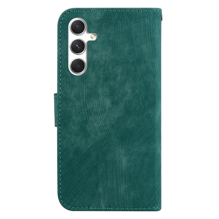 For Samsung Galaxy S25+ 5G Little Tiger Embossed Leather Phone Case(Green) - Galaxy S25+ 5G Cases by PMC Jewellery | Online Shopping South Africa | PMC Jewellery | Buy Now Pay Later Mobicred