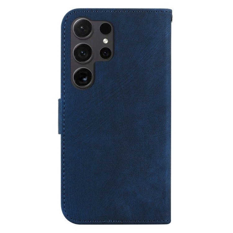 For Samsung Galaxy S25 Ultra 5G Little Tiger Embossed Leather Phone Case(Dark Blue) - free shipping - PMC Jewellery - Order now!