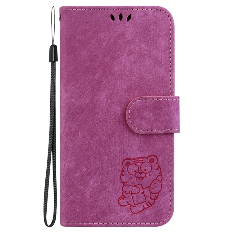 For Samsung Galaxy S25 Ultra 5G Little Tiger Embossed Leather Phone Case(Rose Red) - Galaxy S24 Ultra 5G Cases by PMC Jewellery | Online Shopping South Africa | PMC Jewellery | Buy Now Pay Later Mobicred