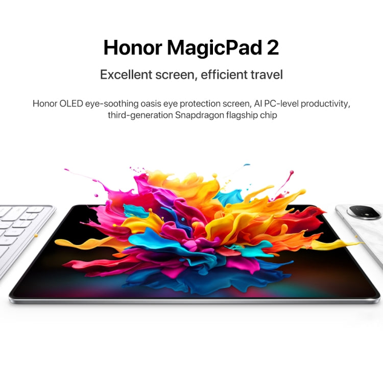Honor MagicPad2 WiFi Tablet PC, 12GB+256GB, 12.3 inch MagicOS 8.0.1 Qualcomm Snapdragon 8s Gen 3 Octa Core(Black) - free shipping - PMc TechLife - Order now!