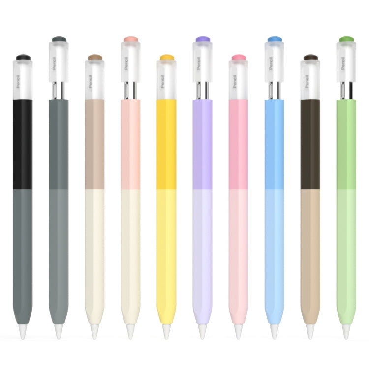 For Apple Pencil USB-C Gradient Silicone Stylus Protective Case(Grey) - free shipping - PMC Jewellery - Order now!
