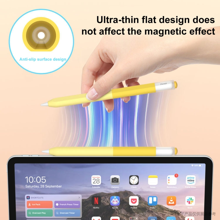 For Apple Pencil USB-C Gradient Silicone Stylus Protective Case(Black) - Pencil Accessories by PMC Jewellery | Online Shopping South Africa | PMC Jewellery | Buy Now Pay Later Mobicred