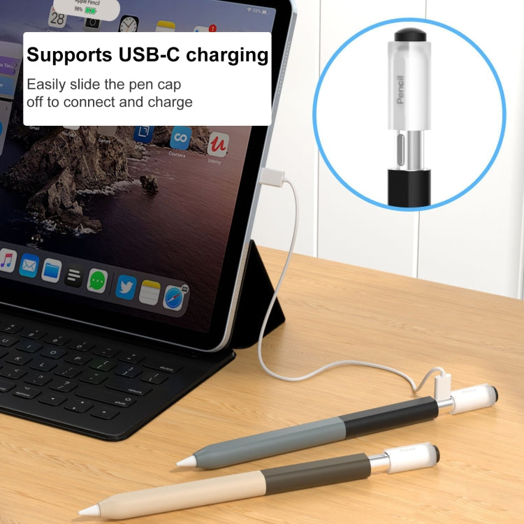 For Apple Pencil USB-C Gradient Silicone Stylus Protective Case(Yellow) - Pencil Accessories by PMC Jewellery | Online Shopping South Africa | PMC Jewellery | Buy Now Pay Later Mobicred