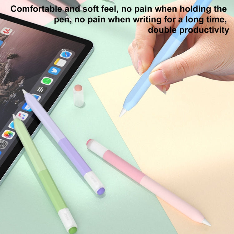 For Apple Pencil USB-C Gradient Silicone Stylus Protective Case(Milk Tea) - Pencil Accessories by PMC Jewellery | Online Shopping South Africa | PMC Jewellery | Buy Now Pay Later Mobicred