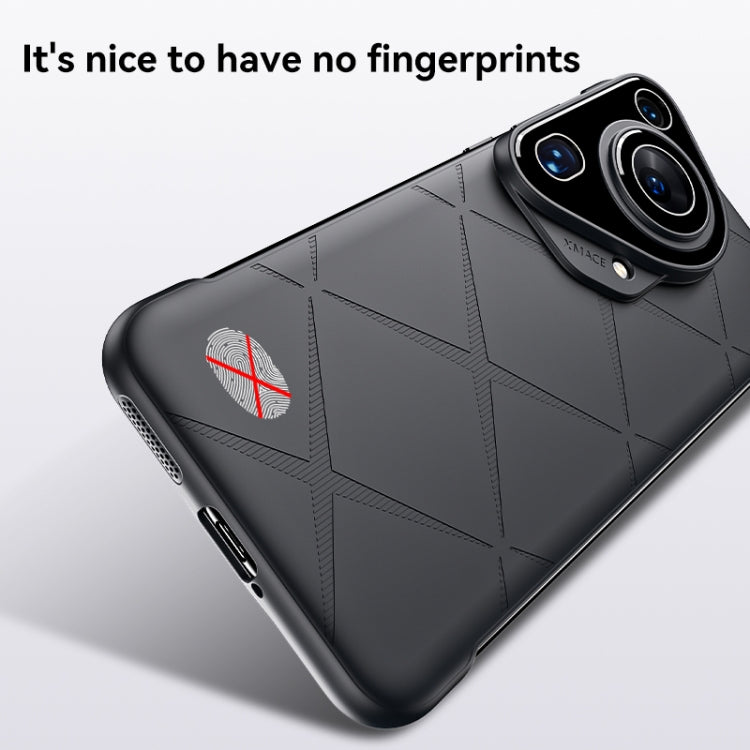 For Huawei Pura 70 Pro Borderless Upshrink Camera Protection Magnetic Phone Case(Black) - Huawei Cases by PMC Jewellery | Online Shopping South Africa | PMC Jewellery | Buy Now Pay Later Mobicred