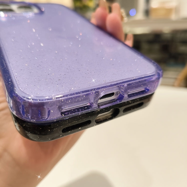 For iPhone 16 Pro Max Glitter Powder TPU Hybrid PC Phone Case(Translucent) - iPhone 16 Pro Max Cases by PMC TechLife | Online Shopping South Africa | PMC TechLife | Buy Now Pay Later Mobicred