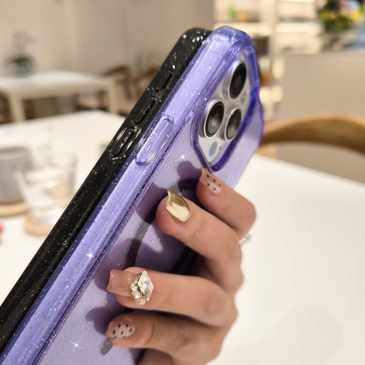 For iPhone 16 Pro Glitter Powder TPU Hybrid PC MagSafe Phone Case(Transparent) - iPhone 16 Pro Cases by PMC TechLife | Online Shopping South Africa | PMC TechLife | Buy Now Pay Later Mobicred