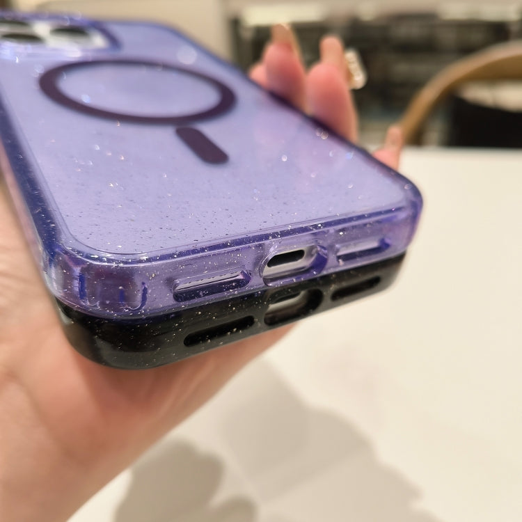 For iPhone 16 Plus Glitter Powder TPU Hybrid PC MagSafe Phone Case(Translucent) - free shipping - PMC TechLife - Order now!