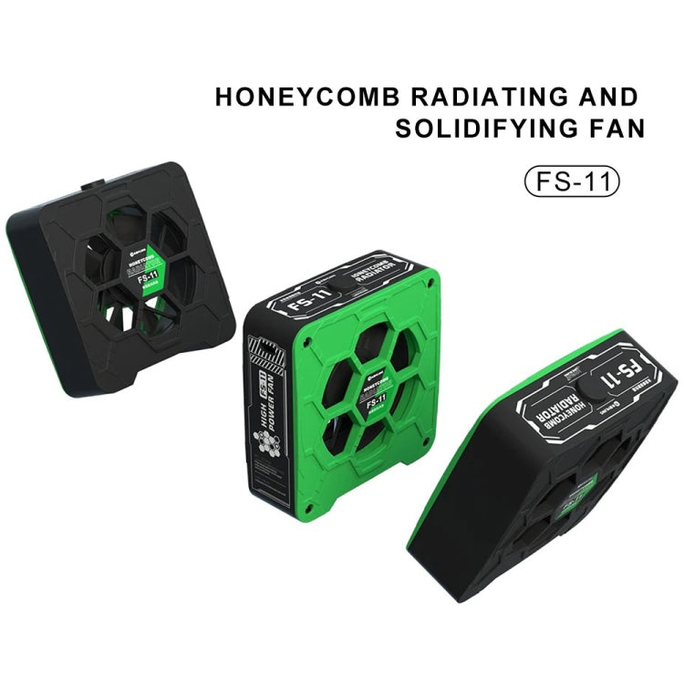 Mijing FS-11 Cooling + UV Curing + Smoke Extraction Honeycomb Radiating Fan(Green) - Others by MIJING | Online Shopping South Africa | PMC TechLife | Buy Now Pay Later Mobicred