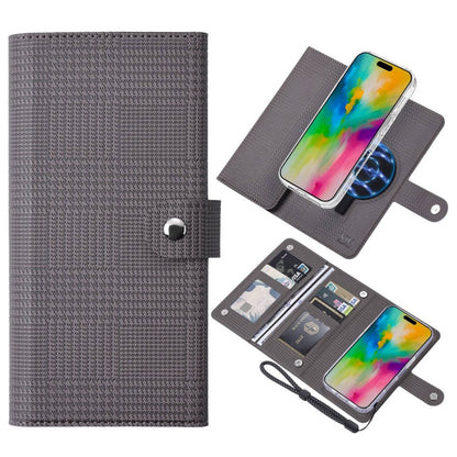 For iPhone 16 Pro ViLi GHA-C Series RFID MagSafe Magnetic Flip Leather Phone Case(Grey) - iPhone 16 Pro Cases by ViLi | Online Shopping South Africa | PMC Jewellery | Buy Now Pay Later Mobicred