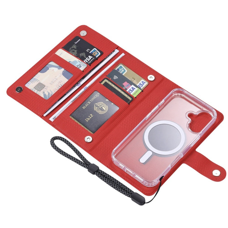 For iPhone 15 Plus ViLi GHA-C Series RFID MagSafe Magnetic Flip Leather Phone Case(Red) - iPhone 15 Plus Cases by ViLi | Online Shopping South Africa | PMC Jewellery | Buy Now Pay Later Mobicred