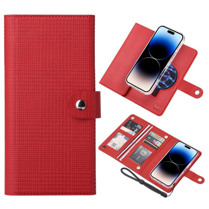 For iPhone 14 Pro Max ViLi GHA-C Series RFID MagSafe Magnetic Flip Leather Phone Case(Red) - iPhone 14 Pro Max Cases by ViLi | Online Shopping South Africa | PMC Jewellery | Buy Now Pay Later Mobicred