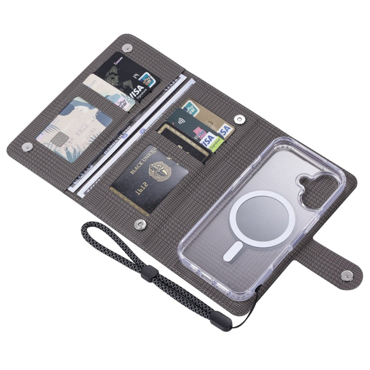 For iPhone 13 Pro Max ViLi GHA-C Series RFID MagSafe Magnetic Flip Leather Phone Case(Grey) - free shipping - PMC Jewellery - Order now!