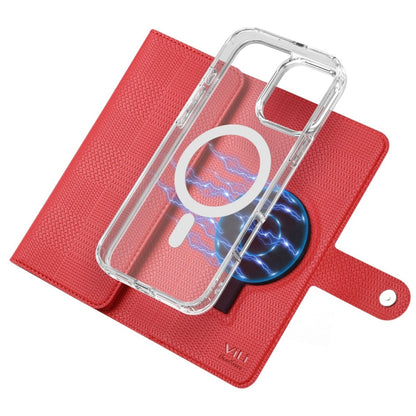 For iPhone 15 ViLi GHB-C Series RFID MagSafe Magnetic Flip Leather Phone Case(Red) - iPhone 15 Cases by ViLi | Online Shopping South Africa | PMC Jewellery | Buy Now Pay Later Mobicred