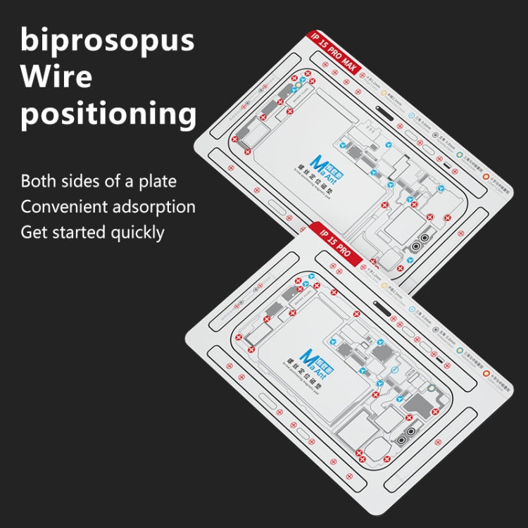 For iPhone 15 Pro MaAnt Double-sided Screw Positioning Flexible Soft Magnetic Pad - Magnetic Screws Mat by MaAnt | Online Shopping South Africa | PMC TechLife | Buy Now Pay Later Mobicred