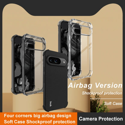 For Google Pixel 9 / Pixel 9 Pro imak Shockproof Airbag TPU Phone Case(Transparent Black) - Google Cases by imak | Online Shopping South Africa | PMC Jewellery | Buy Now Pay Later Mobicred