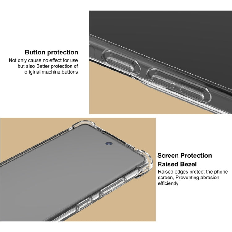 For Google Pixel 9 / Pixel 9 Pro imak Shockproof Airbag TPU Phone Case(Transparent Black) - Google Cases by imak | Online Shopping South Africa | PMC TechLife | Buy Now Pay Later Mobicred