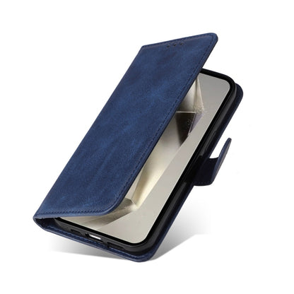 For Samsung Galaxy S25 Ultra 5G Classic Calf Texture Flip Leather Phone Case(Blue) - Galaxy S25 Ultra 5G Cases by PMC Jewellery | Online Shopping South Africa | PMC Jewellery | Buy Now Pay Later Mobicred