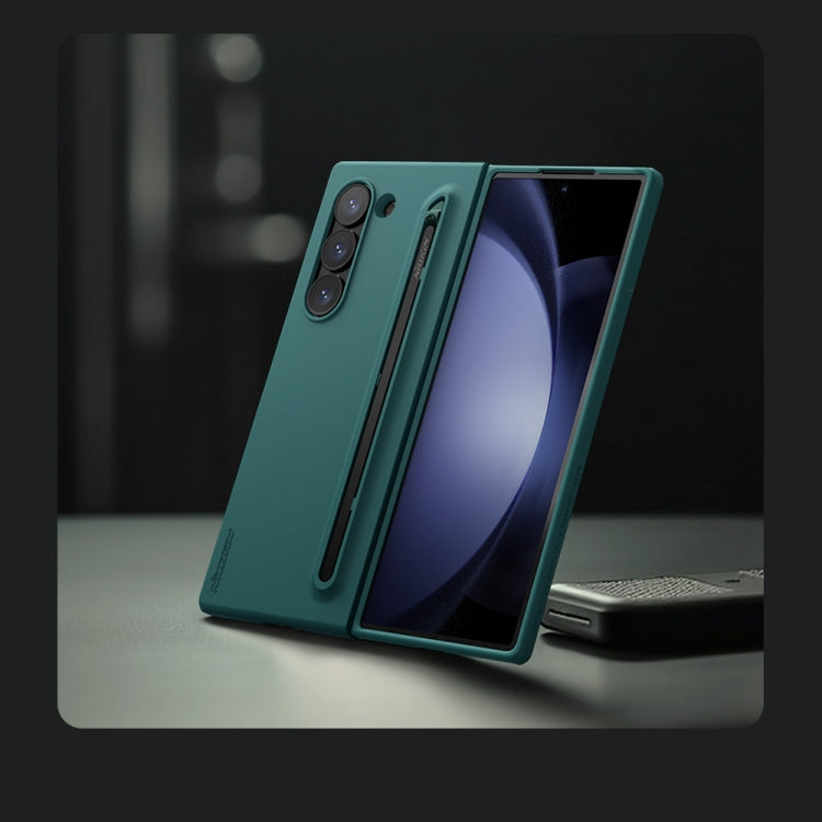 For Samsung Galaxy Z Fold6 5G NILLKIN Flex Pure PC + Liquid Silicone Phone Case with S Pen(Green) - free shipping - PMC Jewellery - Order now!