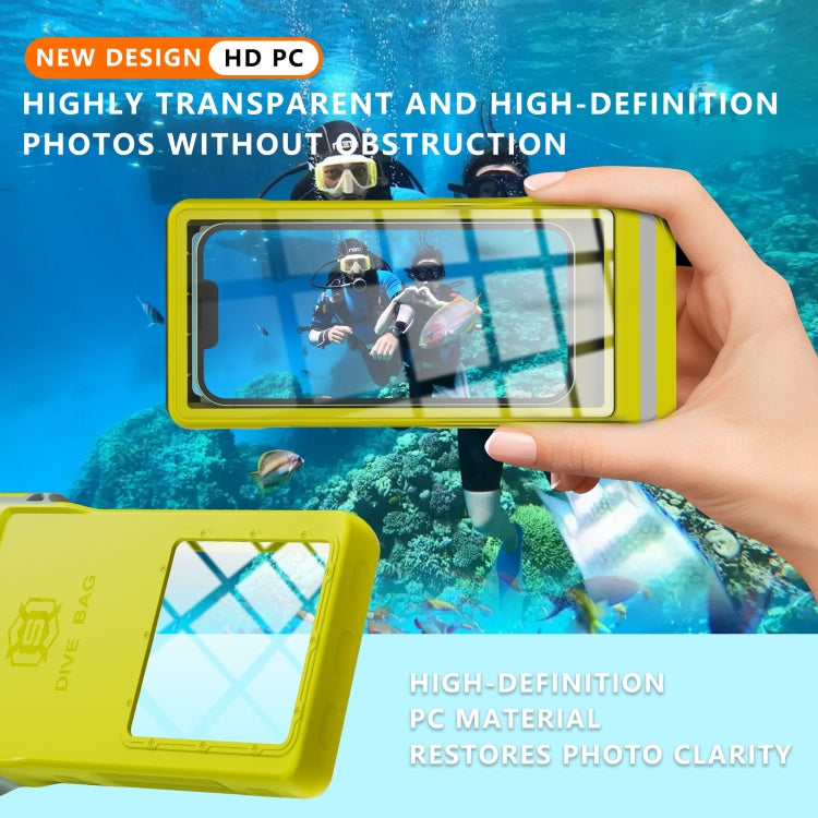 RedPepper 15m Depth Waterproof Phone Diving Pouch with Suction Cup(Yellow) - Waterproof Bag by RedPepper | Online Shopping South Africa | PMC Jewellery | Buy Now Pay Later Mobicred