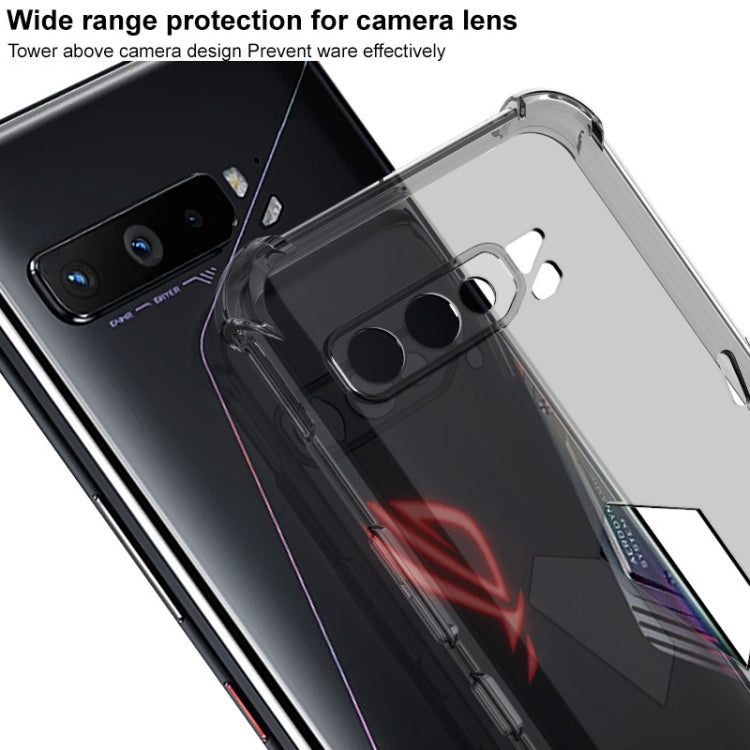For Asus ROG Phone 3 ZS661KS IMAK All-inclusive Shockproof Airbag TPU Case with Screen Protector(Transparent Black) - ASUS Cases by imak | Online Shopping South Africa | PMC Jewellery