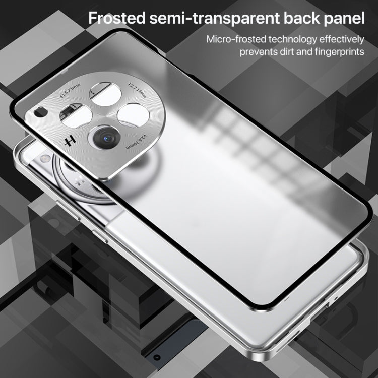 For OnePlus 13 Snap Buckle Single-sided Metal Frame Frosted Phone Case(Sierra Blue) - OnePlus Cases by PMC TechLife | Online Shopping South Africa | PMC TechLife | Buy Now Pay Later Mobicred