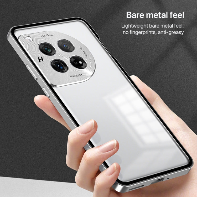 For OnePlus Ace 3 Pro Snap Buckle Single-sided Metal Frame Frosted Phone Case(Dark Green) - OnePlus Cases by PMC TechLife | Online Shopping South Africa | PMC TechLife | Buy Now Pay Later Mobicred