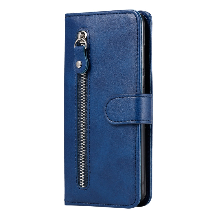 For Samsung Galaxy S25 Ultra 5G Fashion Calf Texture Zipper Leather Phone Case(Blue) - Galaxy S25 Ultra 5G Cases by PMC Jewellery | Online Shopping South Africa | PMC Jewellery | Buy Now Pay Later Mobicred