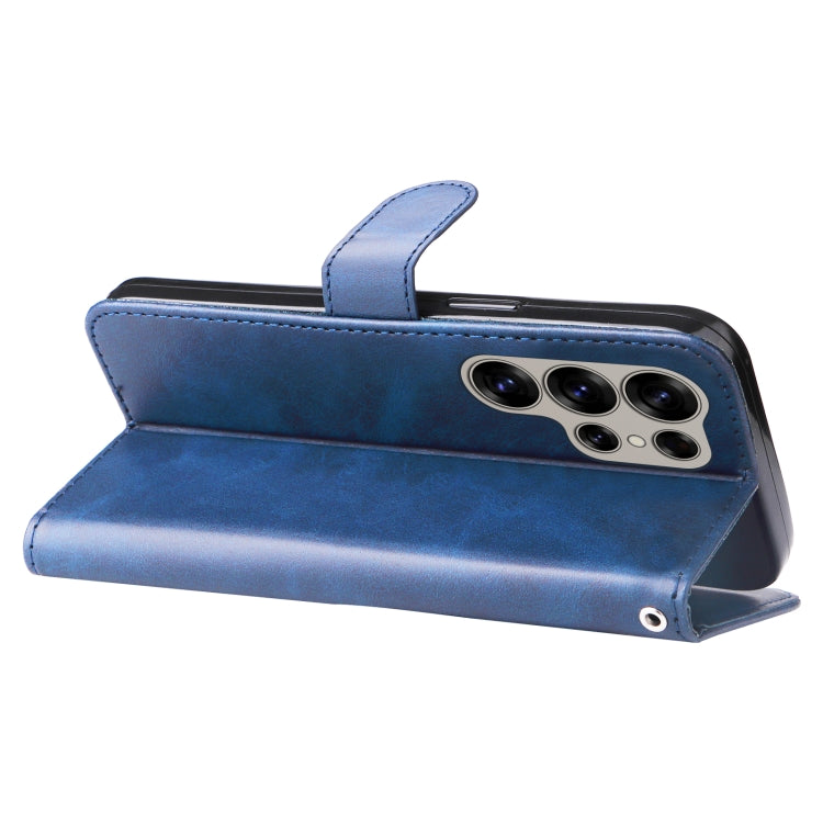 For Samsung Galaxy S25 Ultra 5G Fashion Calf Texture Zipper Leather Phone Case(Blue) - Galaxy S25 Ultra 5G Cases by PMC Jewellery | Online Shopping South Africa | PMC Jewellery | Buy Now Pay Later Mobicred