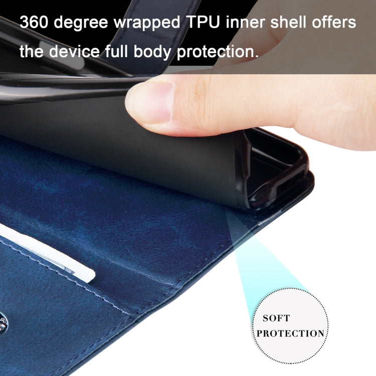 For Samsung Galaxy S25 Ultra 5G Fashion Calf Texture Zipper Leather Phone Case(Blue) - Galaxy S25 Ultra 5G Cases by PMC Jewellery | Online Shopping South Africa | PMC Jewellery | Buy Now Pay Later Mobicred