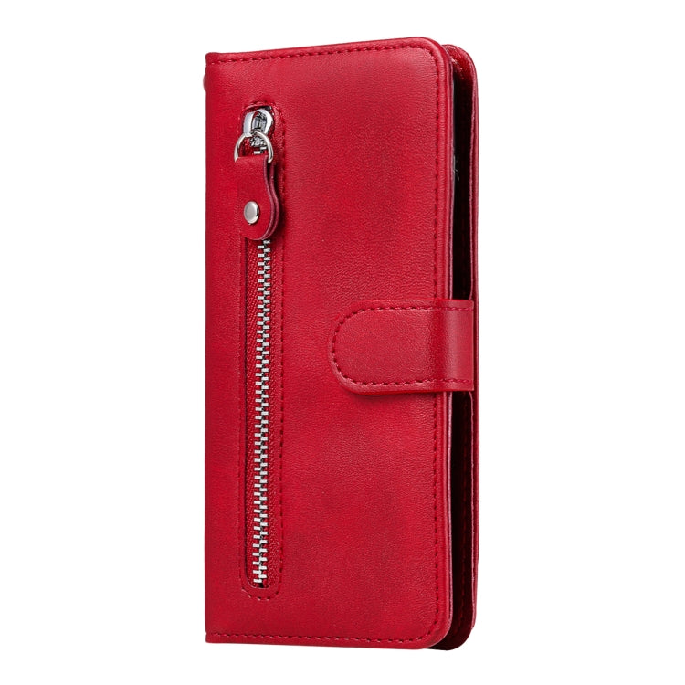 For Samsung Galaxy S25 Ultra 5G Fashion Calf Texture Zipper Leather Phone Case(Red) - Galaxy S25 Ultra 5G Cases by PMC Jewellery | Online Shopping South Africa | PMC Jewellery | Buy Now Pay Later Mobicred
